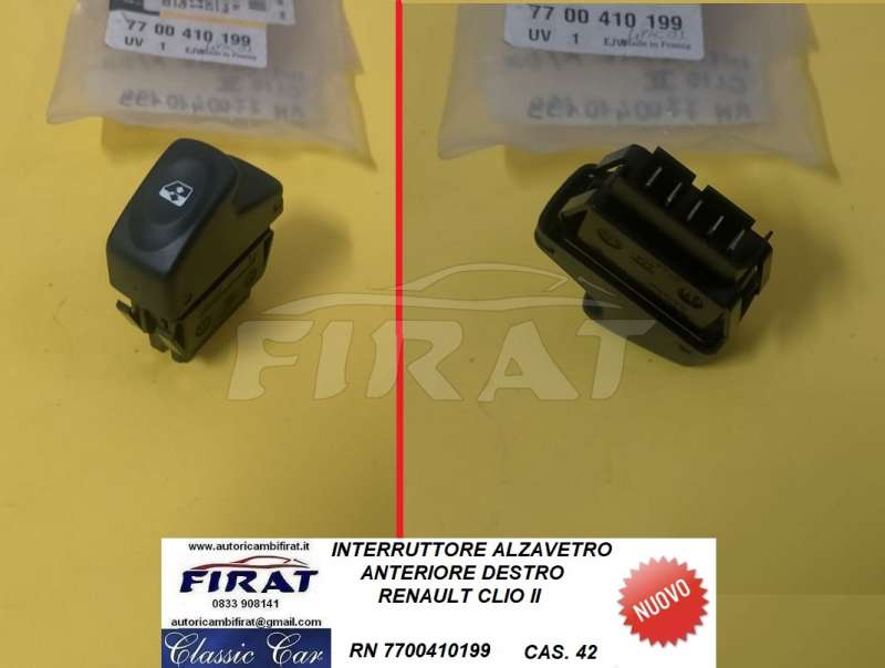 INTERRUTTORE ALZAVETRO RENAUL CLIO (7700410199)